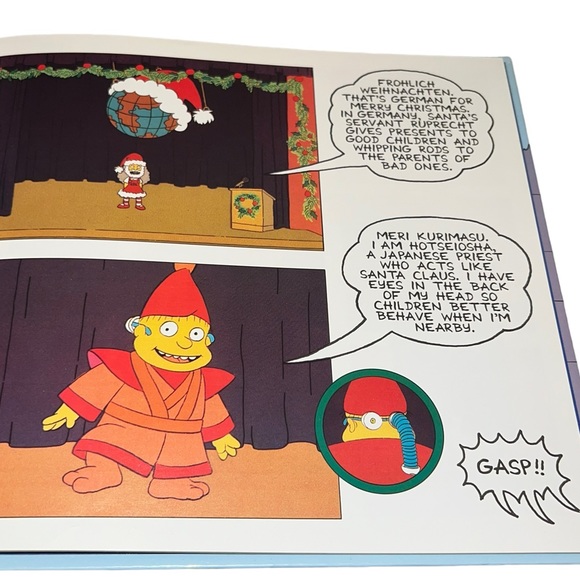 VINTAGE "The Simpsons Xmas Book" By Matt Groening- Hardcover- First Edition Book - Picture 10 of 10